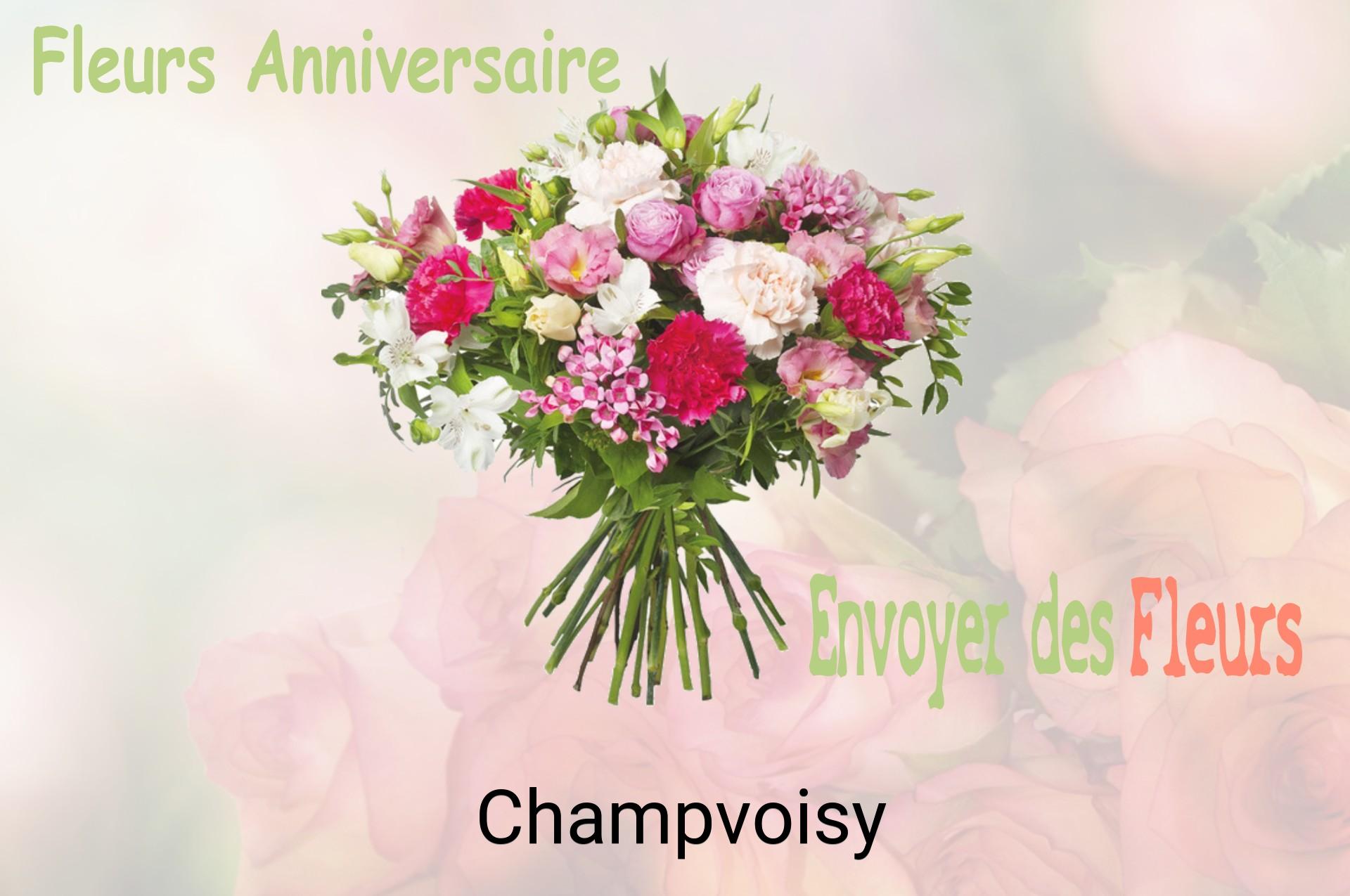 Bouquet de fleurs d’anniversaire livré à Champvoisy