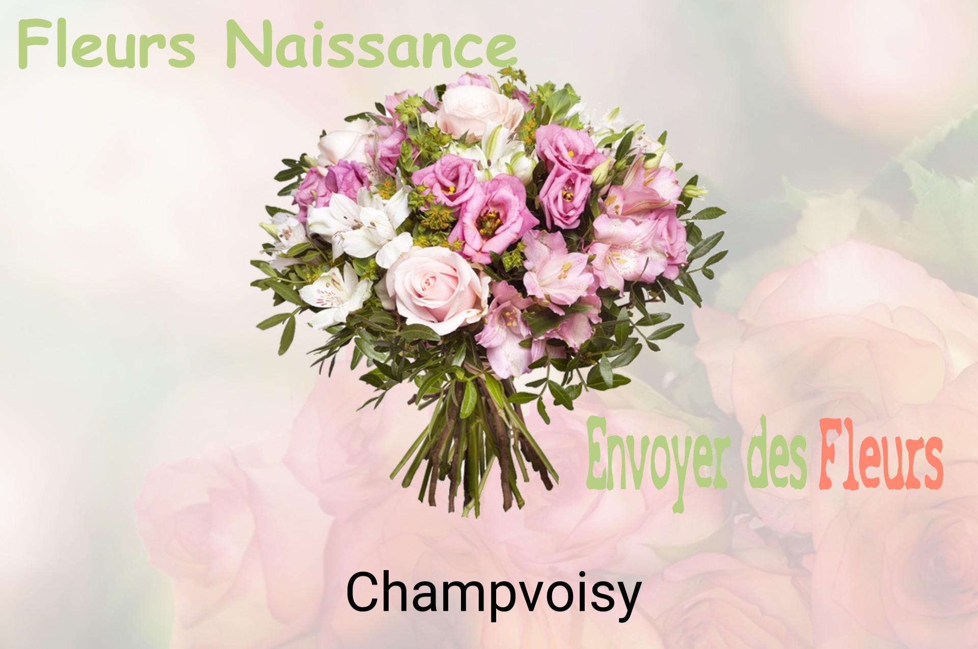 Bouquet de fleurs de naissance livré à Champvoisy